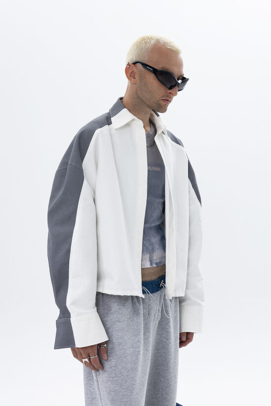 Shirt in cotton and denim