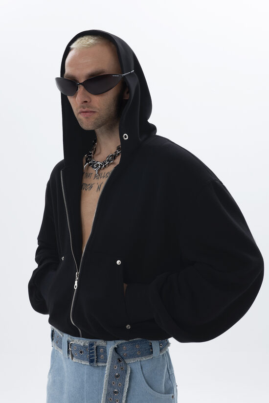 Zip-up hoodie with metall details PRE-ORDER