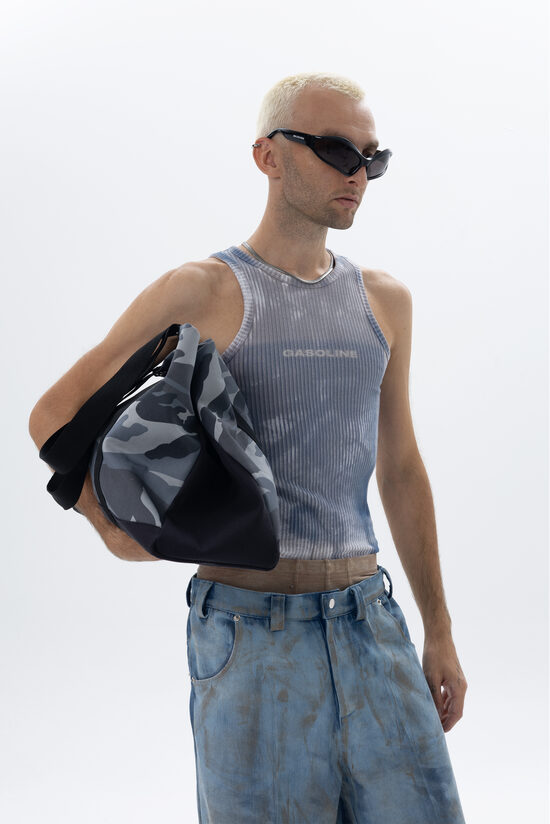 Faded tank top with Gasoline logo
